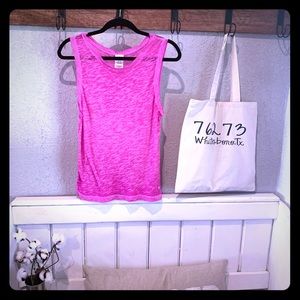 Victoria’s Secret PINK Burnout Sheer Tank Top